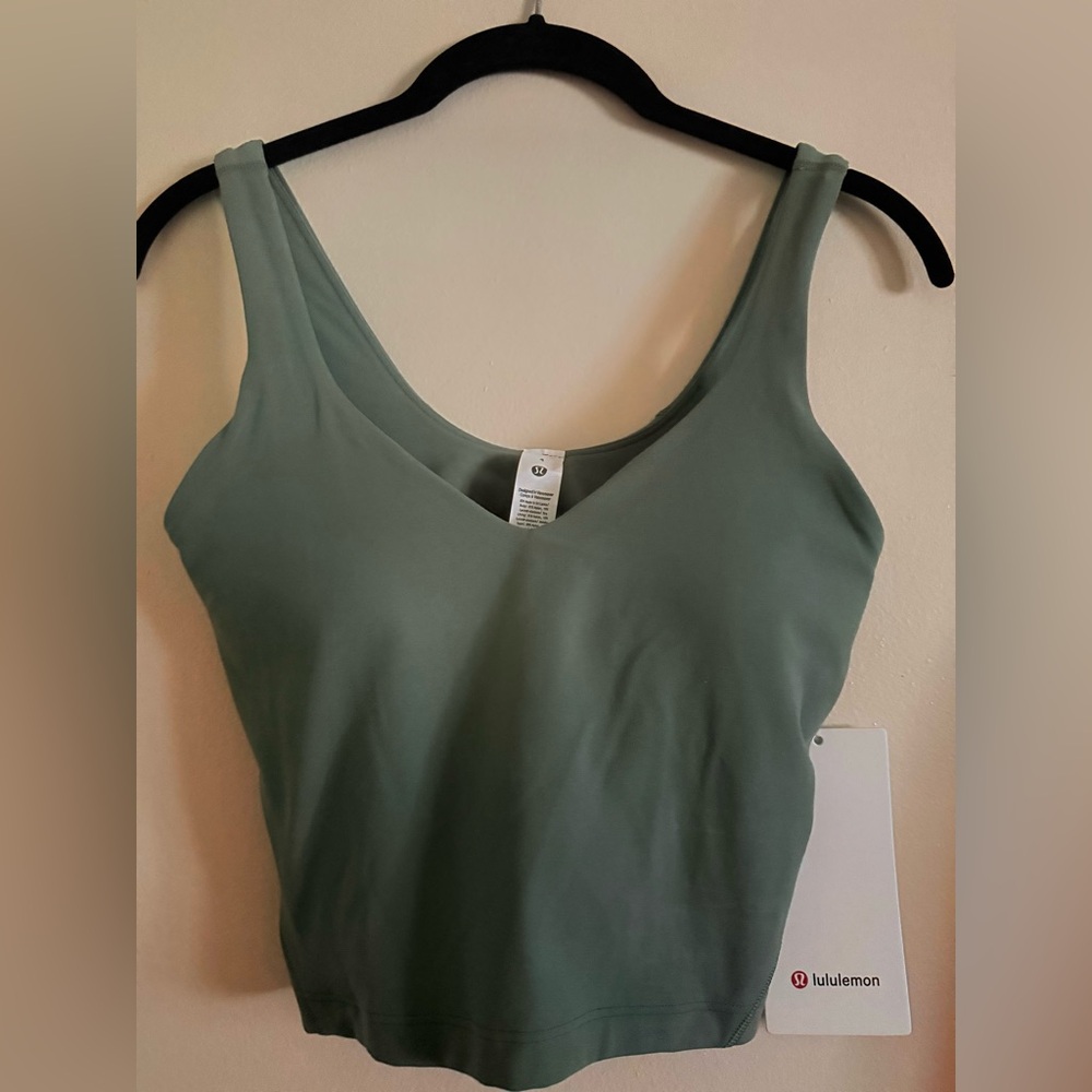 NWT size 4 lululemon Align high neck Tank GREU